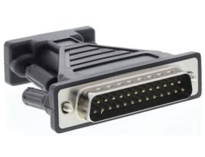 Przejściówka D-sub, 9-pinowe (szeregowe) żeńskie na D-sub, 25-pinowe męskie, RS PRO
