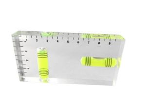 Poziomica Nie, W poziomie: 1, w pionie: 2 mm, 100 x 50 x 15mm, RS PRO