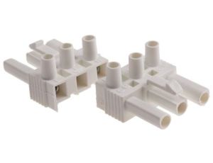 Złącze wtykowe do druku Biały 3-żyłowe, Wkręcane, 400 V Montaż na kablu