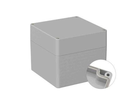 Obudowa ogólnego użytku ekranowana Szary IP66 Silikon, 120 x 122 x105mm, RS PRO 5U3