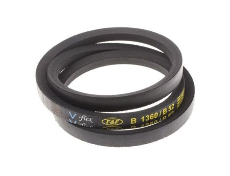 Pas napędowy, profil B, materiał: PET, guma, 17mm x 11mm x 1.32m, RS PRO