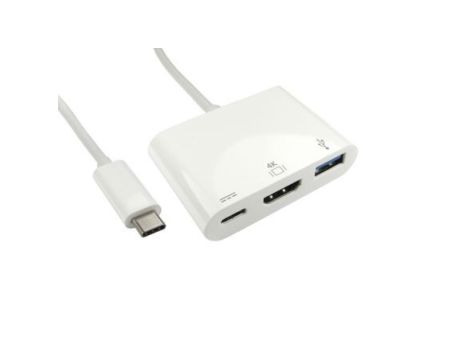 Adapter, do wyświetlaczy: 1, USB C, USB 3.1, HDMI