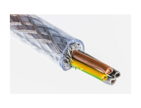 Kabel sterowniczy SY 4 rdzeniowy , Ekranowany, izolacja Polichlorek winylu PVC, D 11.5mm , 50m