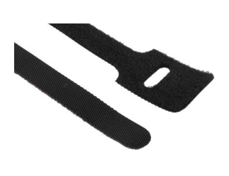 Opaska kablowa z rzepem Czarny, 225mm 25 mm RS PRO Opaska kablowa 179-7166 /10szt./