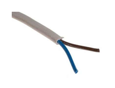 Sieciowy kabel zasilający 2 Core Polichlorek winylu PVC Sheath Biały 6.3mm od , 300 V