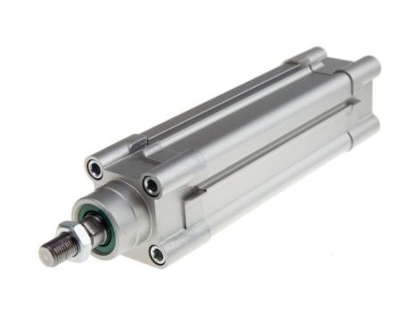 Siłownik profilowy, dwustronnego działania, CDEM Ø 40mm, skok 100mm, z amortyzacją elastyczną, RS PRO