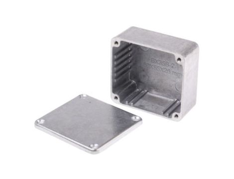 Obudowa ekranowana Srebrny IP66 Neopren, 60 x 54.9 x 30mm, RS PRO