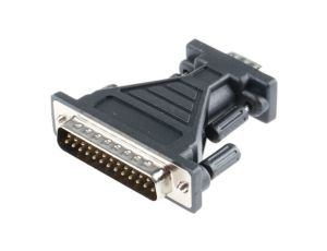Przejściówka D-sub, 9-pinowe (szeregowe) męskie na D-sub, 25-pinowe męskie, RS PRO