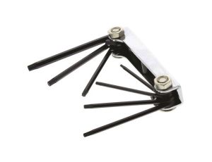 Zestaw kluczy imbusowych, T6 T7 T8 T9 T10 T15 T20, 7 szt. T6, T7, T8, T9, T10, T15, T20, materiał: Stal