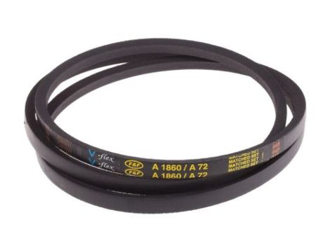 Pas napędowy, profil A, materiał: PET, guma, 13mm x 8mm x 1.82m, RS PRO