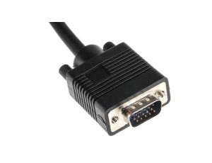 Zespół cyfrowych kabli wideo i monitorowych 15m Męskie złącze VGA/SVGA to Męskie złącze VGA/SVGA Czarny
