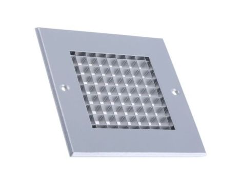 Kratka, Srebrny, Aluminium, 125 x 125mm 32mm