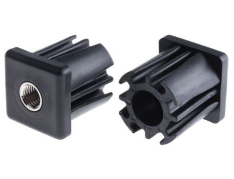 Wkładka gwintowana do rury, profil: Kwadrat, 50 x 50 x 55mm, M16