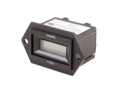 Licznik godzin LCD 6-cyfrowy 12 → 48 V AC/DC RS PRO
