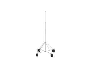 Maszt izolowany na czworonogu do zwodów poziomych wysokich 4m aluminium 65.4 AL IZ 4P CZ 65344009