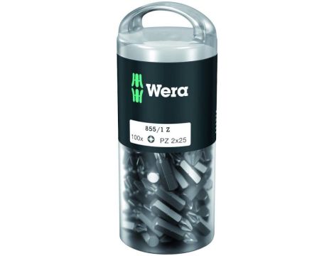 855/1 Z BIT 1/4" PZ2X25 (100) /WERA/