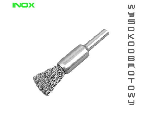 SZCZOTKA PĘDZELKOWA 10MM DRUT FALISTY INOX 0,3