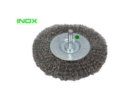 SZCZOTKA TARCZOWA 75X10 Z TRZPIENIEM DRUT FAL INOX