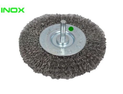 SZCZOTKA TARCZOWA 50X7 Z TRZPIENIEM DRUT FAL INOX
