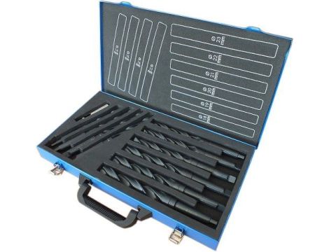 ZESTAW 10 WIERTEŁ HSS-R Z CHWYTEM MK 14,0-23,0MM