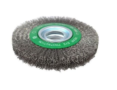 SZCZOTKA TARCZOWA 200X20X32 DRUT FALISTY INOX 0,2