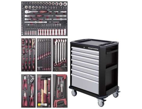 WÓZEK NARZĘDZIOWY Z WYPOSAŻENIEM 189 ELEMENTÓW