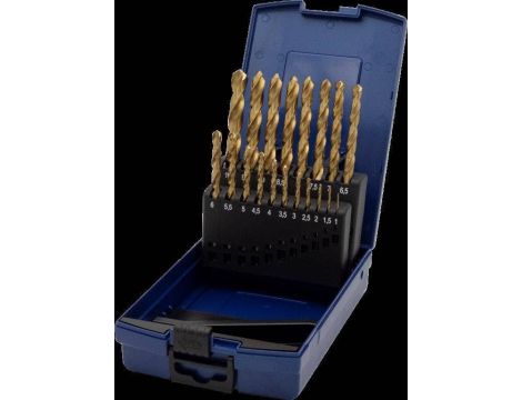 ZESTAW 19 WIERTEŁ DIN 338 HSS-TIN TYP N 1-10MM