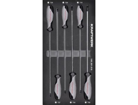 Zestaw 6 wkrętaków TORX XXL w piance EVA