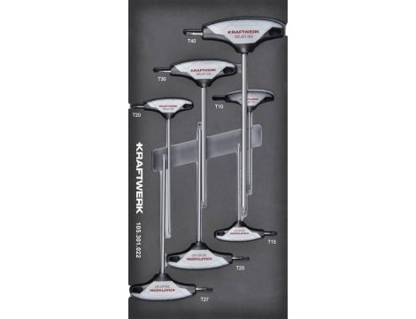 Zestaw 7 kluczy TORX typu T 2K w piance EVA