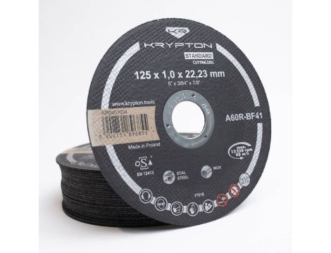 Tarcza tnąca T41 Standard A60R 125x1x22 STAL/INOX - 2