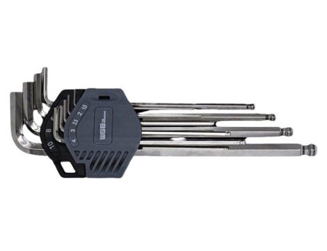 ZESTAW KLUCZY TRZPIENIOWYCH HEX Z KULKĄ 1,5-10MM