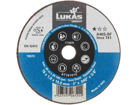 TARCZA T41 * 76x1,0x10,00 A46S-BF INOX