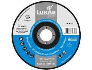 TARCZA T41 ** 125x1,0x22 A60X-BF INOX