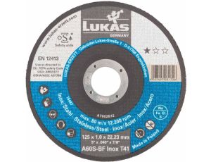 TARCZA T41 * 125x1,0x22 A60S-BF INOX