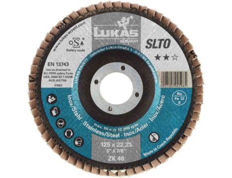 ŚCIERNICA LISTKOWA SLTO** 125 ZK 40