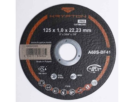 Tarcza tnąca T41 Pro A60S 125x1.0x22 KRYPTON