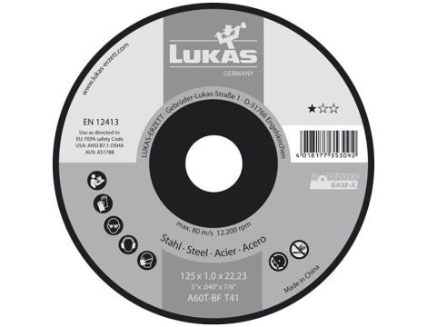 TARCZA T41 PRO-X 125x1,0x22,23 A60T-BF