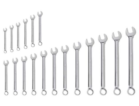 ZESTAW KLUCZY PŁASKO-OCZKOWYCH 5.5-22 (18)