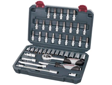 ZESTAW KLUCZY NASADOWYCH 1/4" BASIC 42-częściowy