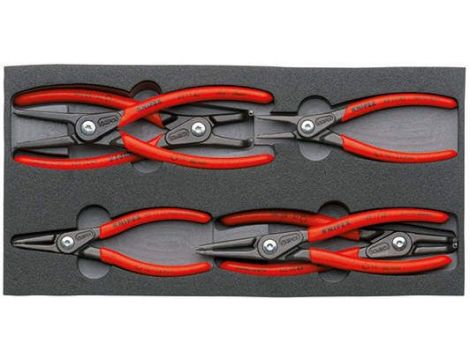 Zestaw 6 szczypiec do pierścieni w piance