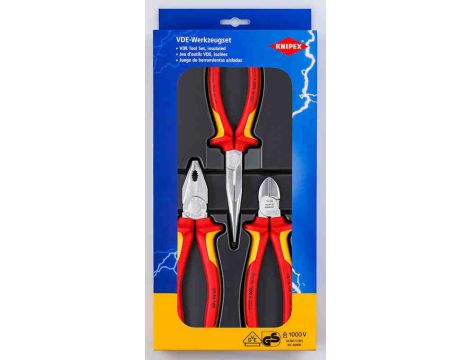 Zestaw 3 szczypiec izolowanych Elektro Set