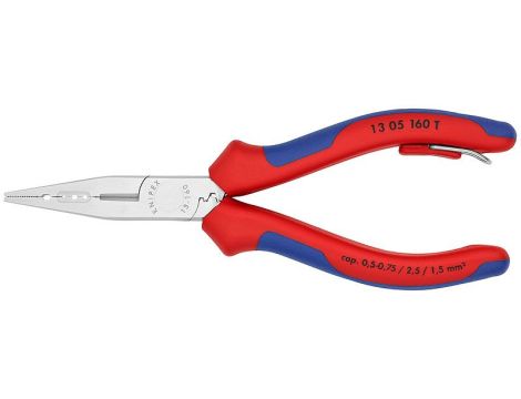 Szczypce do obróbki kabli i przewodów z zaczepem z