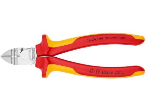 Szczypce tnące boczne do ściągania izolacji VDE