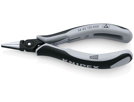 Szczypce precyzyjne dla elektroników, szczęki płas