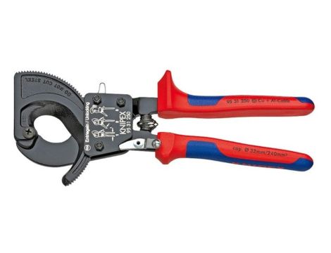 Nożyce do kabli (z mechanizmem zapadkowym) 250mm