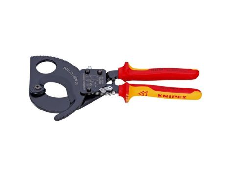 Nożyce do kabli VDE z mechanizmem zapadkowym