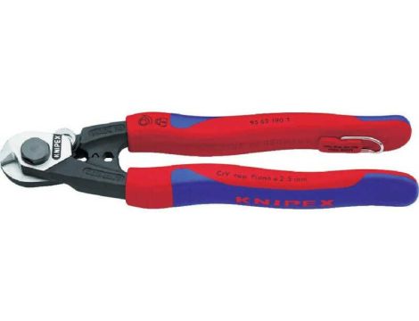 Nożyce do lin stalowych z zaczepem zabezpieczający