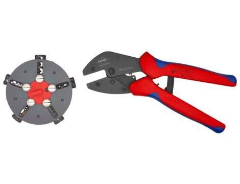 Szczypce do zagniatania MultiCrimp® + 5 matryc