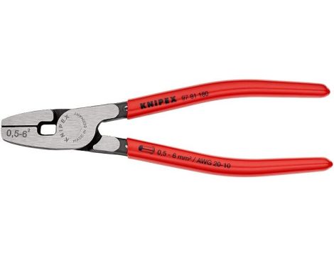 Szczypce do zagniatania tulejek kablowych od czoła