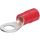 Końcówka oczkowa izolowana, czerwona